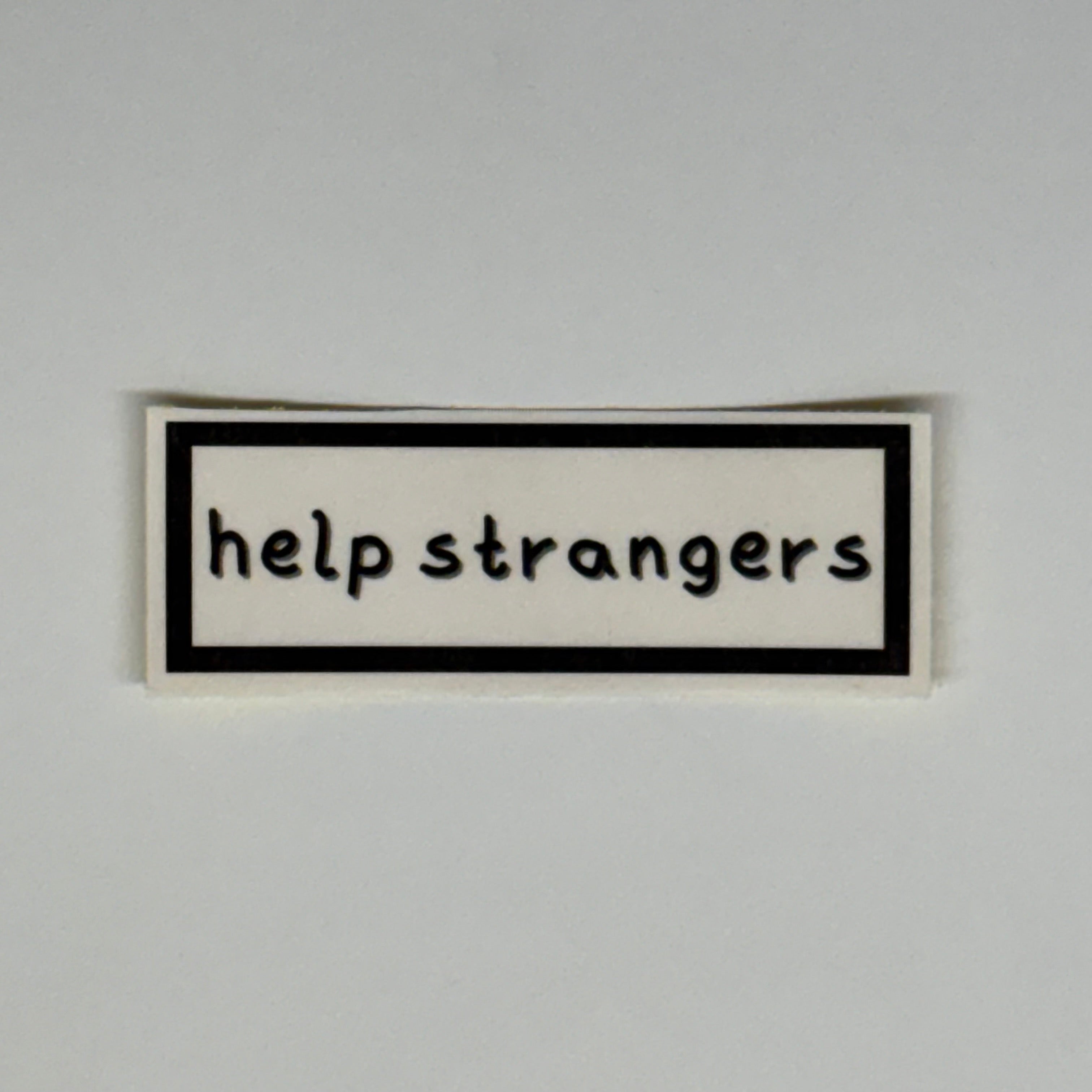 help strangers sticker