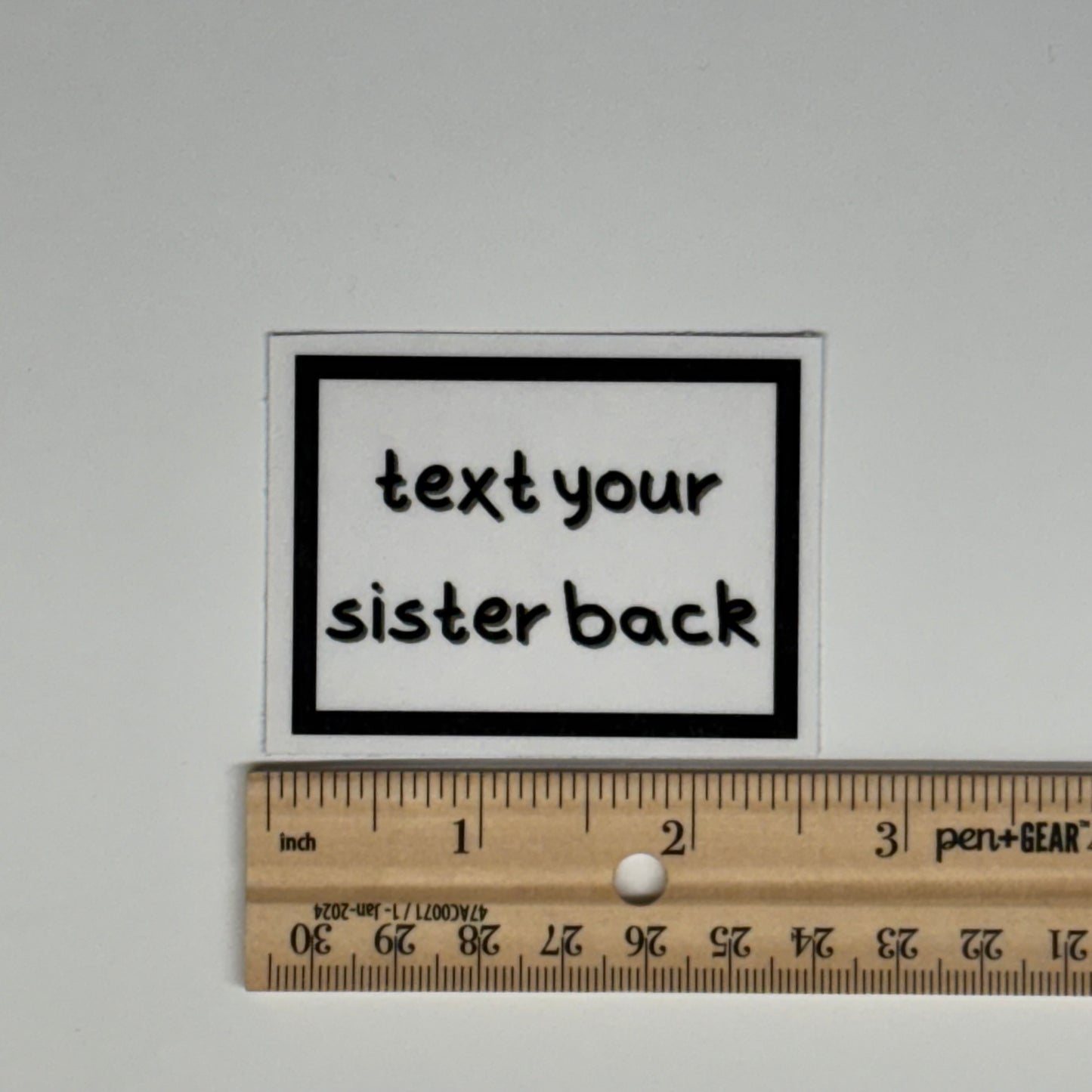 text your sister back sticker