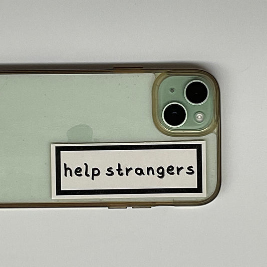 help strangers sticker