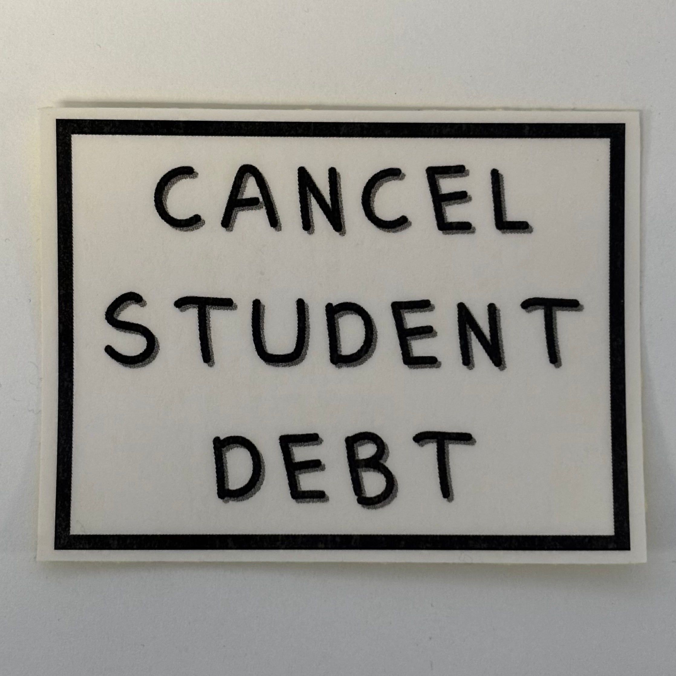 cancel student debt sticker