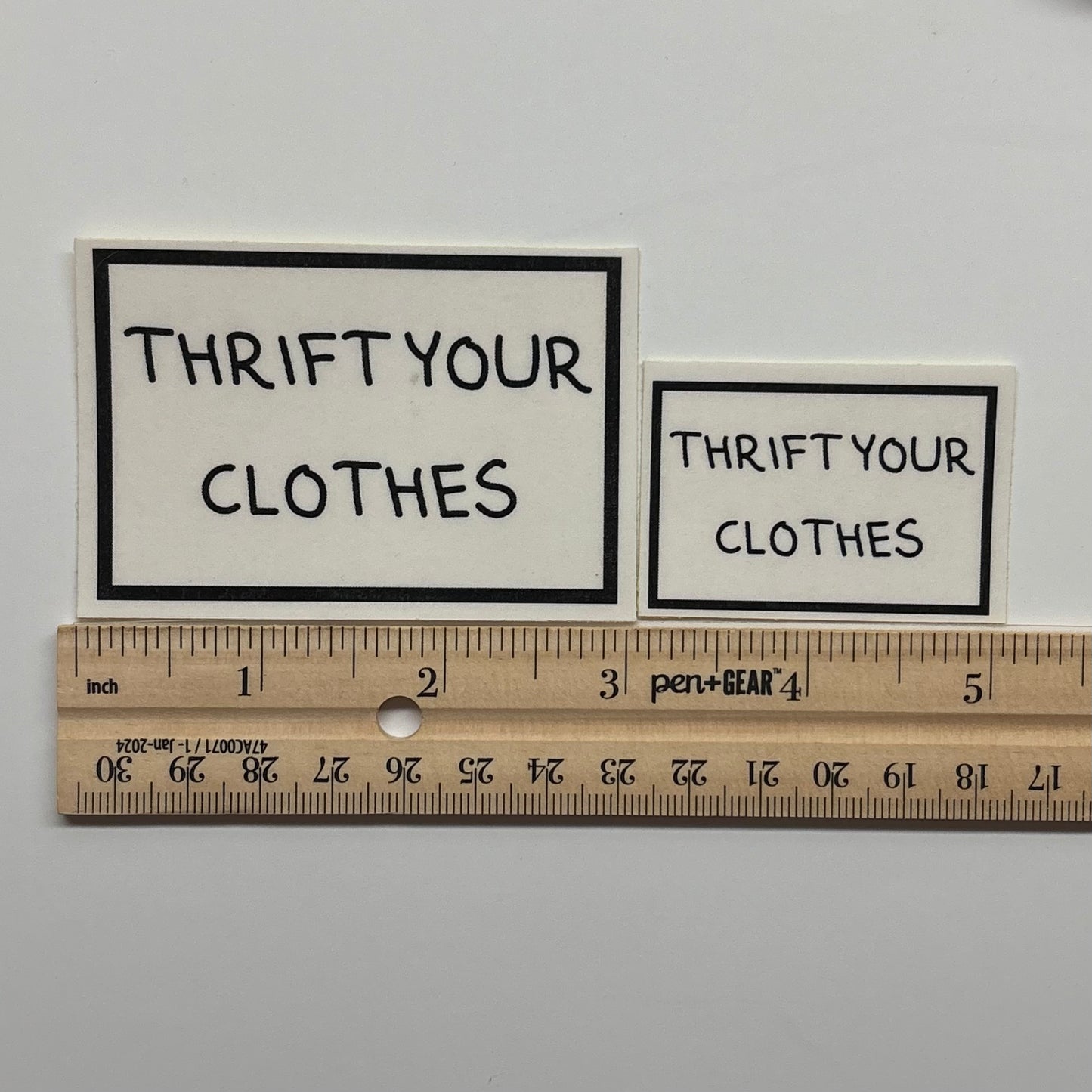 thrift your clothes sticker
