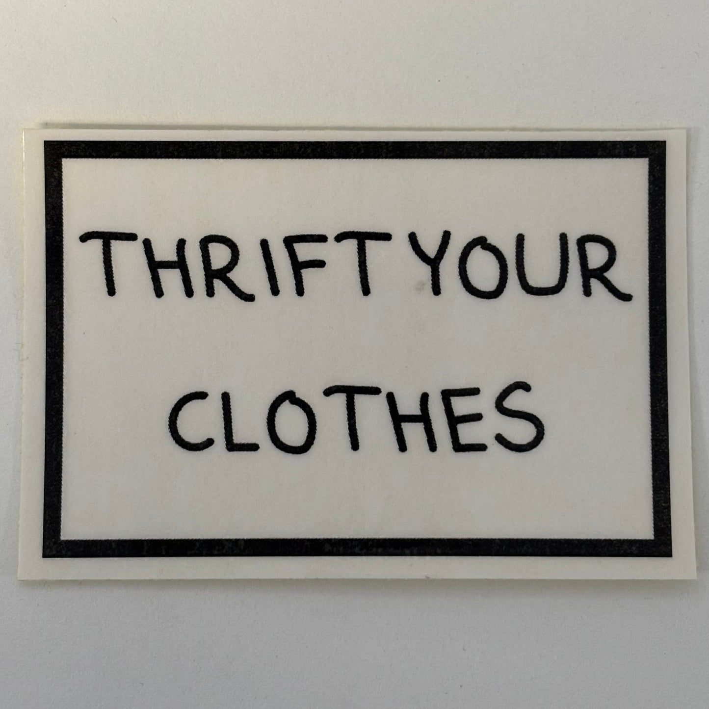 thrift your clothes sticker