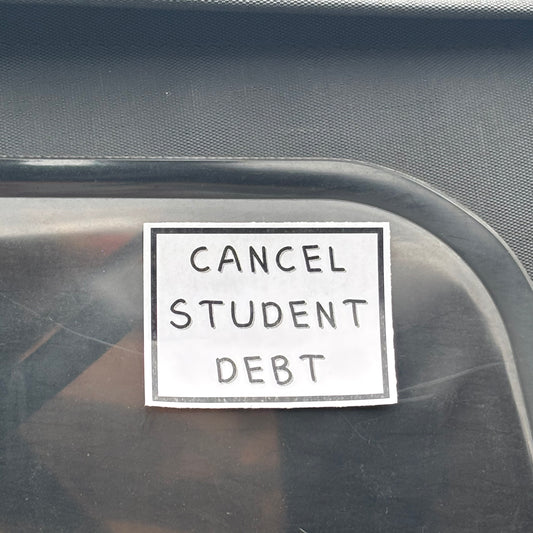 cancel student debt sticker