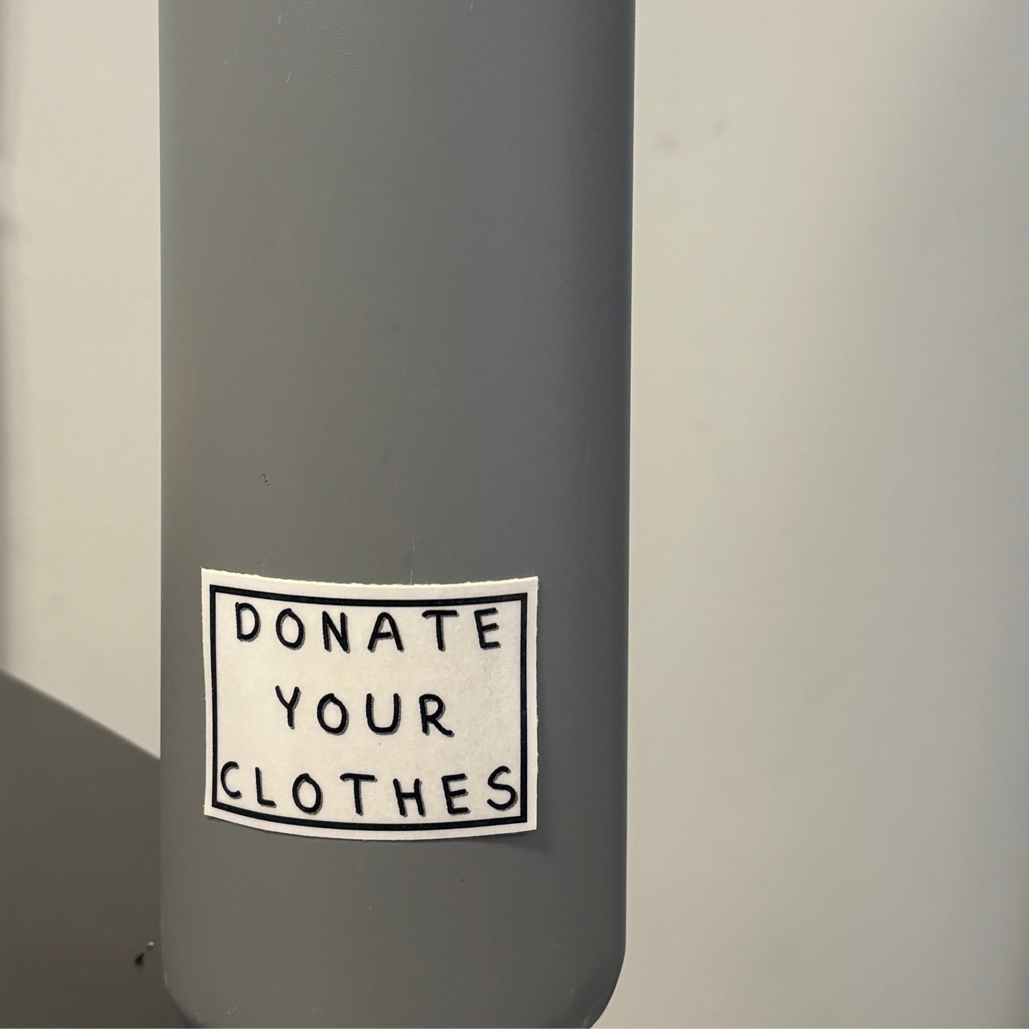 donate your clothes sticker